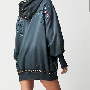 Free People Bali Sabbia Embroidered Tunic
